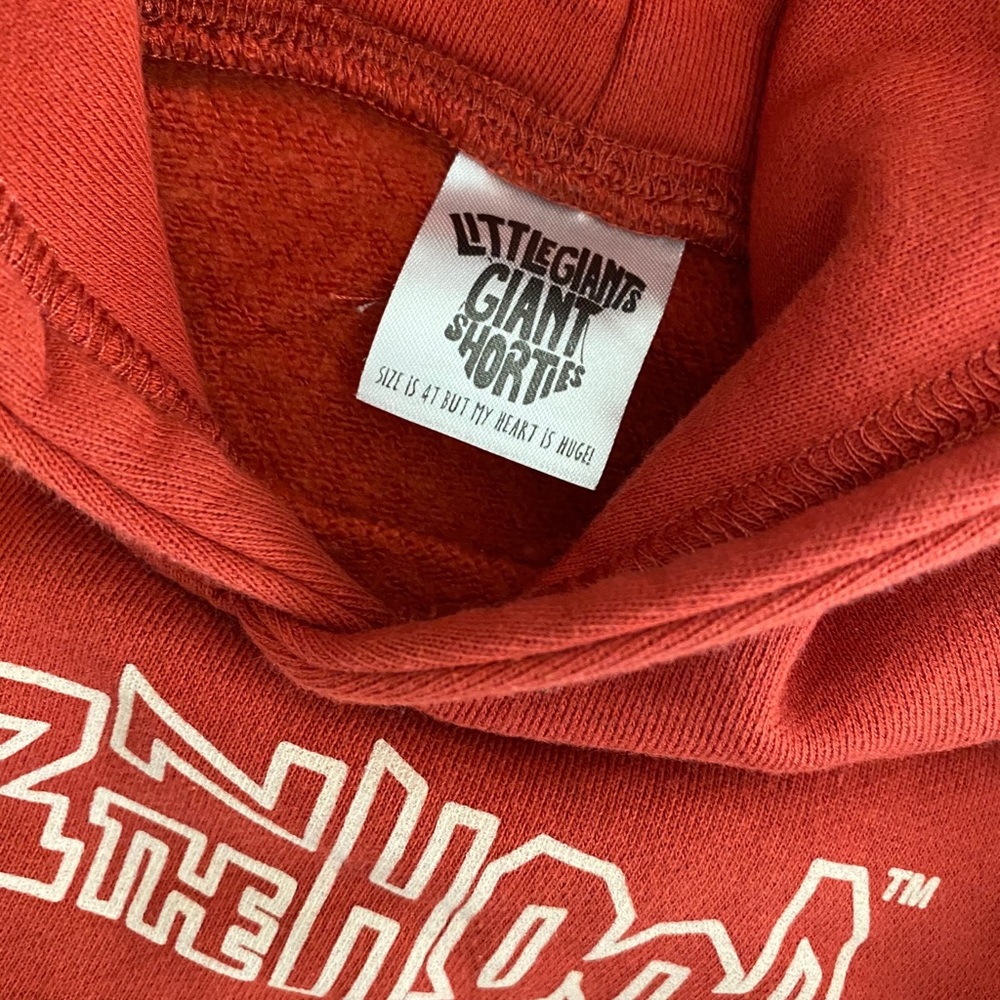 SOLD !!!Boys - Little Giants Giant Shorties Hoodie